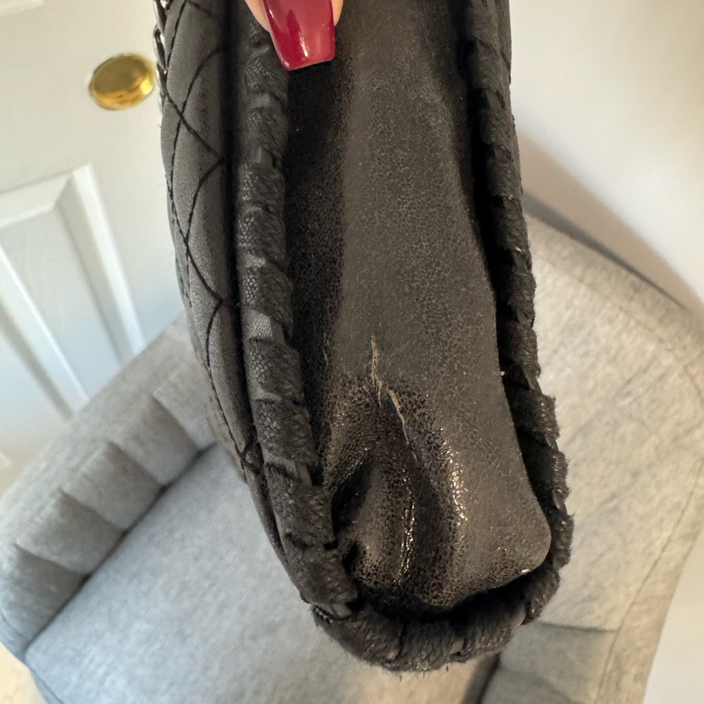 Steve Madden Quilted Black Chain Crossbody Bag - Picture 7 of 9